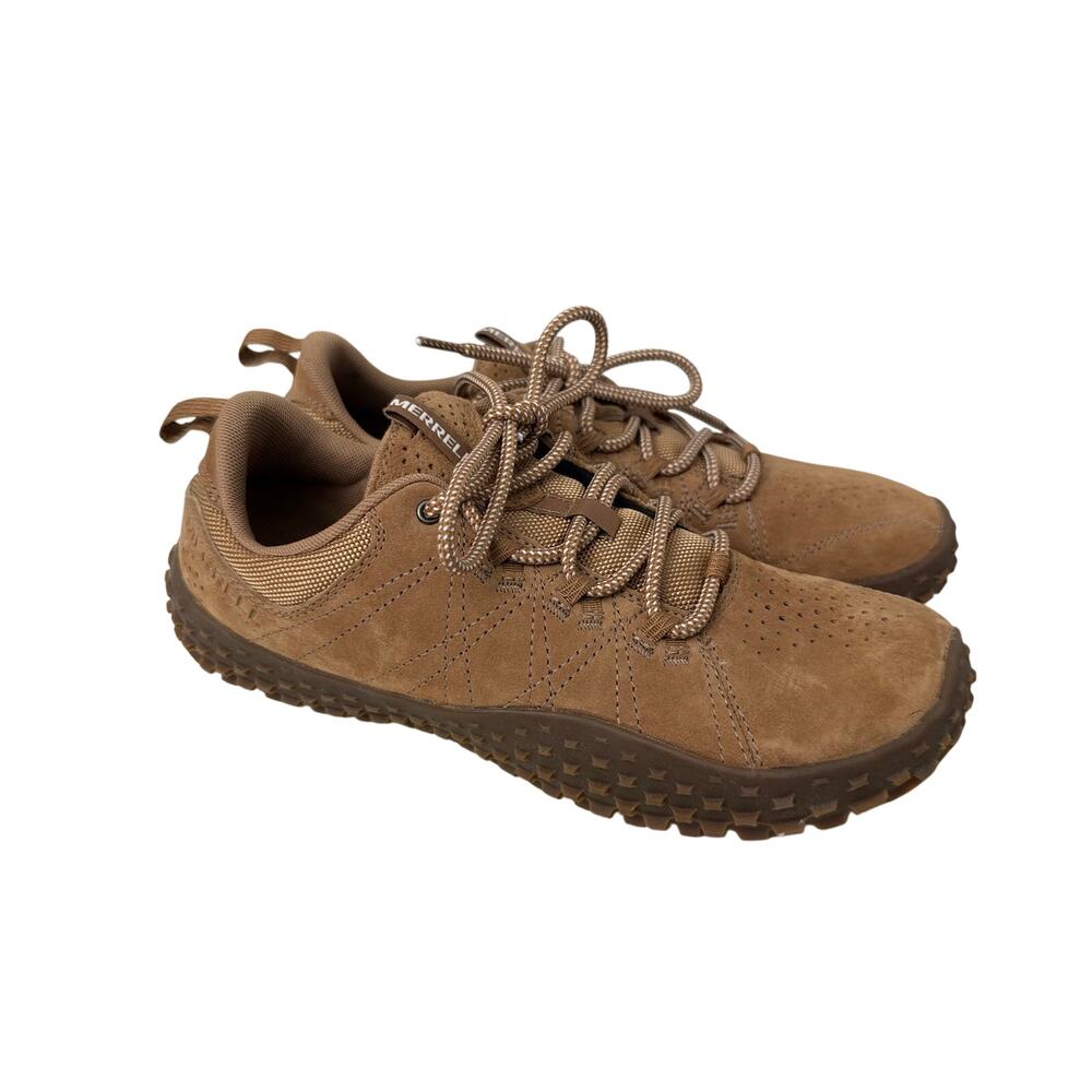 Merrell Wrapt Shoes Men’s Size 7.5 Tobacco Brown Leather Suede Barefoot